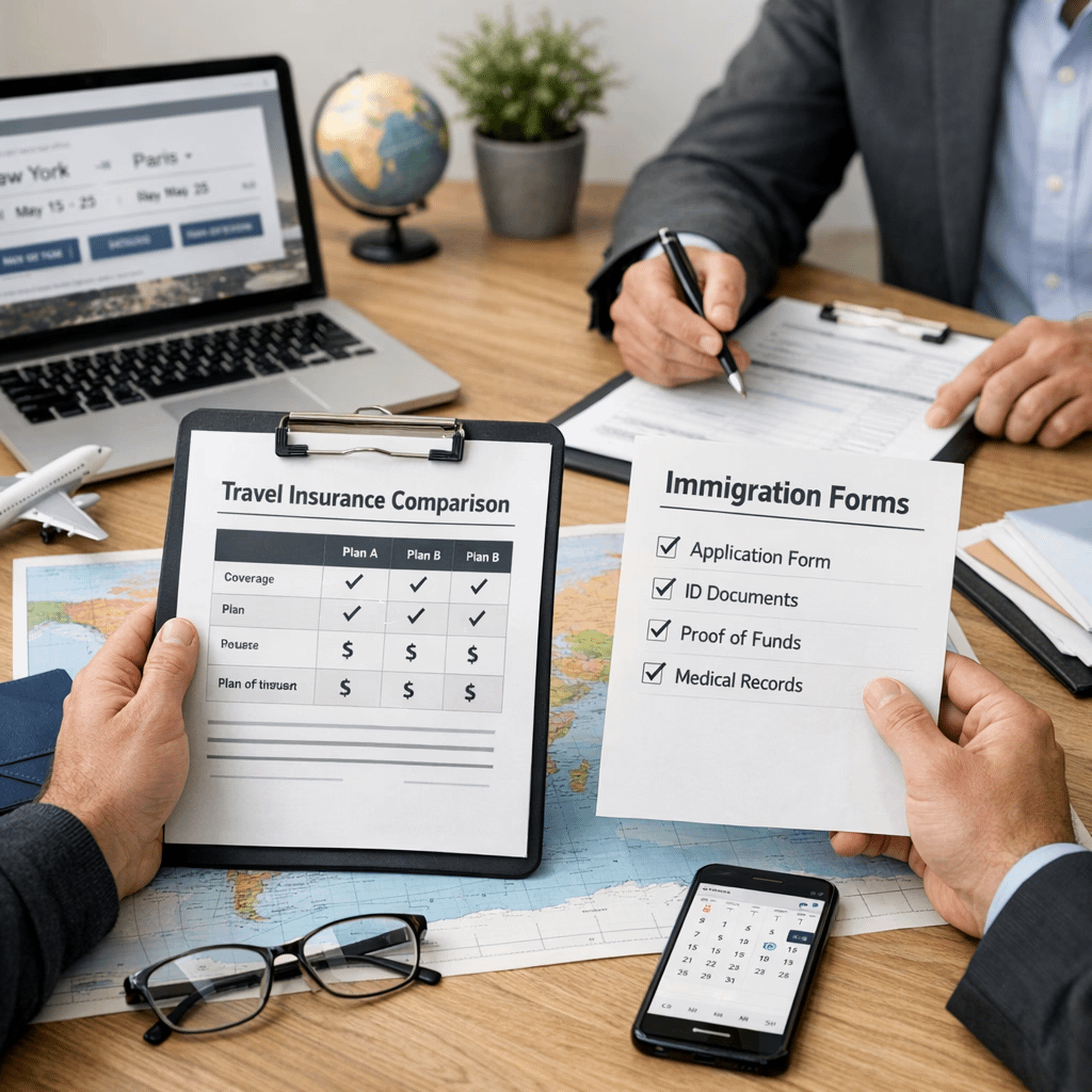 Travel insurance and visa-related planning for Toronto families